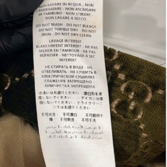 GUCCI GG LOGO MONOGRAM COAT SZ: EU(IT) 38 / US 2 SOFT RICH VELVET & LEATHER - Picture 16 of 16